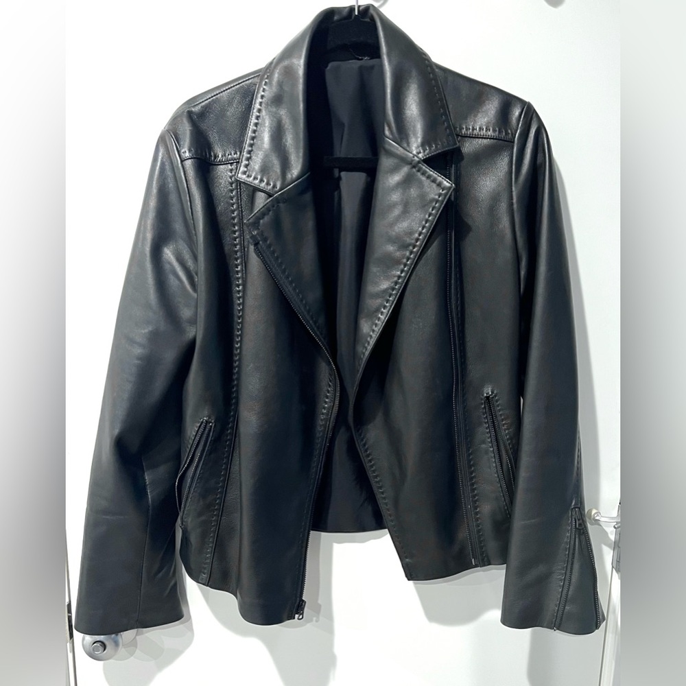 Custom Made Leather Jacket Size M/8